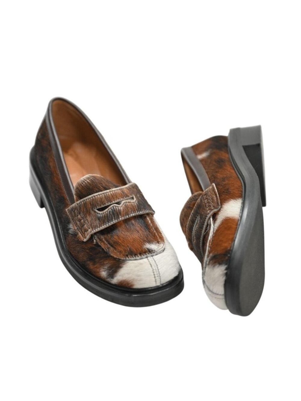 Simone Rocha Heart Toe Loafers in Brown
